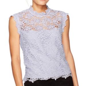 Lavender lace Nanette Lepore blouse